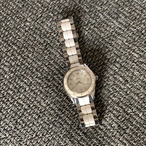 Relic silver/white watch